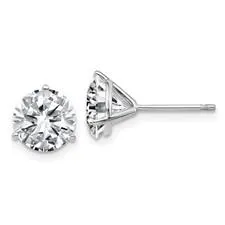 Diamond gold earrings